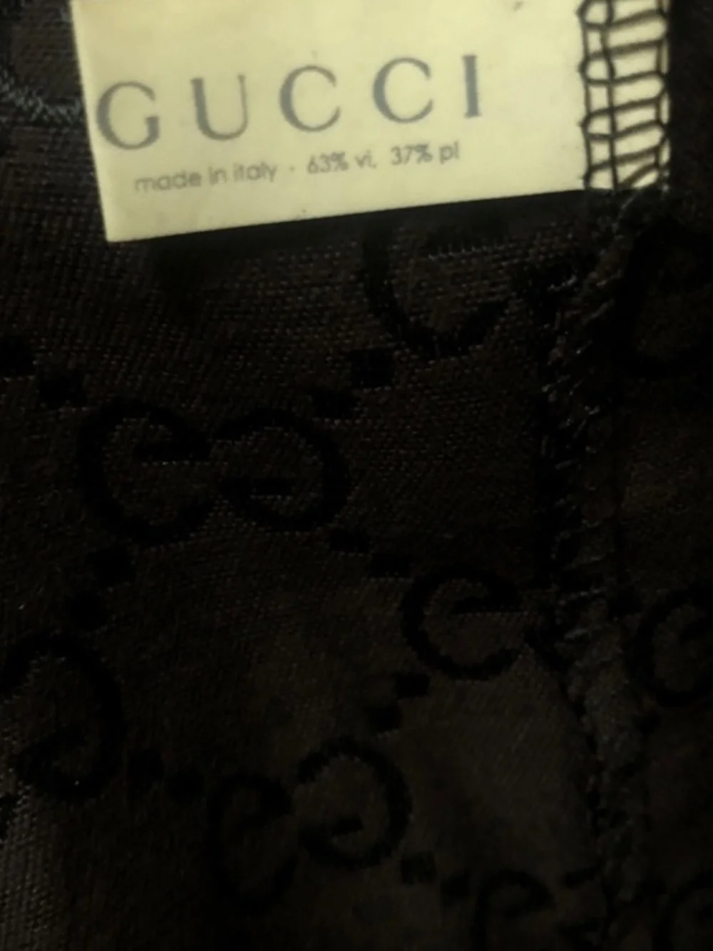 Upcycled Gucci Headband Two Inches Wide